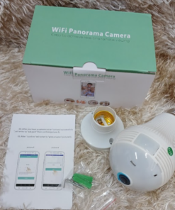Panorama 360 Degree View Wireless WiFi Bulb Camera