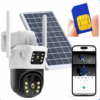 4G Solar Camera with sim slot and DUAL Lens