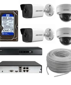Hikvision Four Channel IP Camera IR Package (2MP)