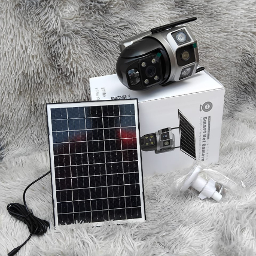 4G Solar powered PTZ Camera Dual Lens